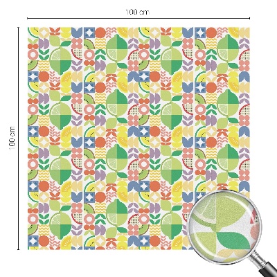 Fructe colorate Folie decorativă geam vitraliu