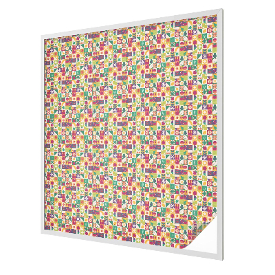 Abstracție colorată Folie autocolantă geam