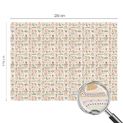 Modele folclorice Folie decorativă geam vitraliu