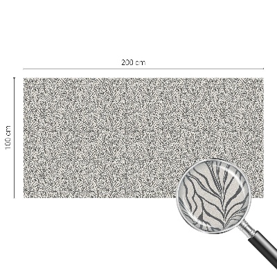 Frunze de flori Folie geam intimitate model vitraliu