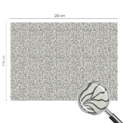 Frunze de flori Folie geam intimitate model vitraliu