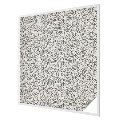 Frunze de flori Folie geam intimitate model vitraliu