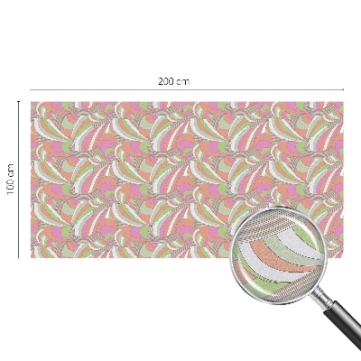 Zig-zag colorat Folie opacă geam cu model vitraliu