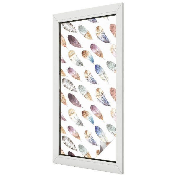 Pene boho Folie opacă geam cu model vitraliu