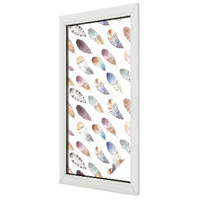 Pene boho Folie opacă geam cu model vitraliu