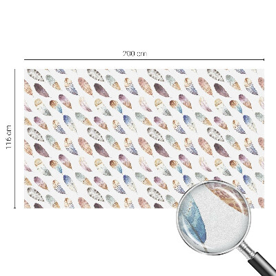 Pene boho Folie opacă geam cu model vitraliu