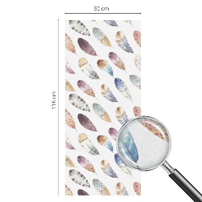 Pene boho Folie opacă geam cu model vitraliu