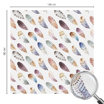 Pene boho Folie opacă geam cu model vitraliu