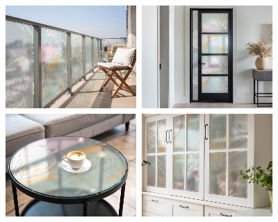 Armonie abstractă Folie geam să nu se vadă din exterior