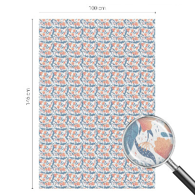 O sărbătoare florală Folie geam intimitate model vitraliu