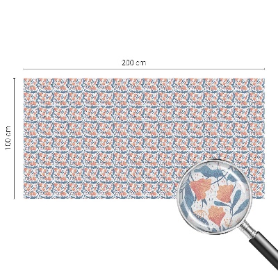 O sărbătoare florală Folie geam intimitate model vitraliu