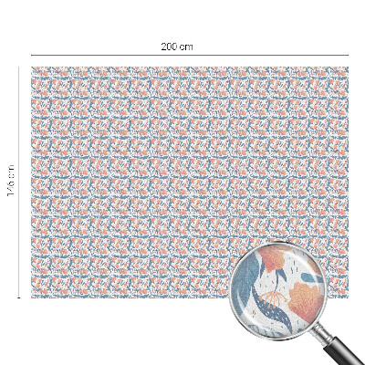 O sărbătoare florală Folie geam intimitate model vitraliu