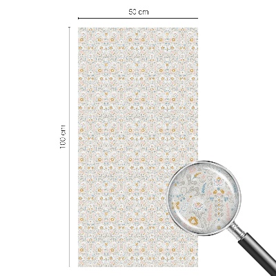 Simetria florală Folie opacă geam cu model vitraliu