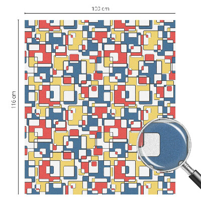 Forme geometrice Folie opacă geam cu model vitraliu