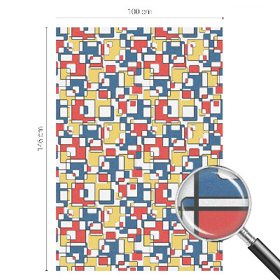 Forme geometrice Folie opacă geam cu model vitraliu