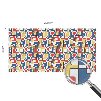 Forme geometrice Folie opacă geam cu model vitraliu