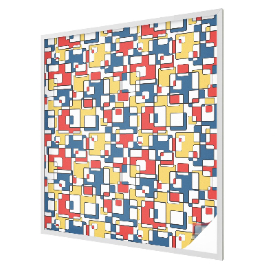 Forme geometrice Folie opacă geam cu model vitraliu