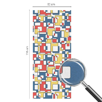 Forme geometrice Folie opacă geam cu model vitraliu