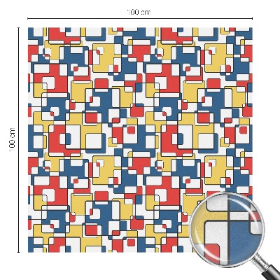 Forme geometrice Folie opacă geam cu model vitraliu