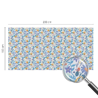 Motiv vegetal Folie decorativă geam vitraliu