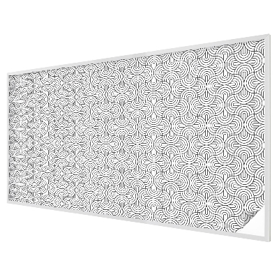 Semicercuri geometrice Folie opacă geam cu model vitraliu