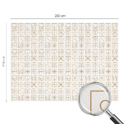 Iubire geometrică Folie geam intimitate model vitraliu