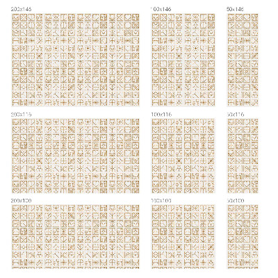 Iubire geometrică Folie geam intimitate model vitraliu