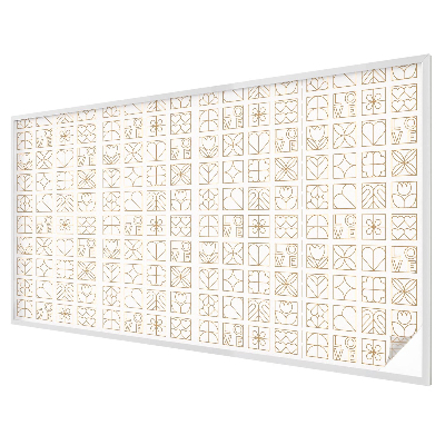 Iubire geometrică Folie geam intimitate model vitraliu