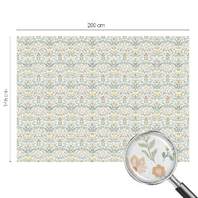 Simetria florală Folie decorativă geam vitraliu