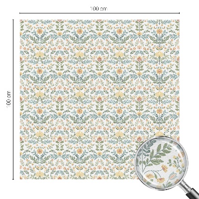 Simetria florală Folie decorativă geam vitraliu