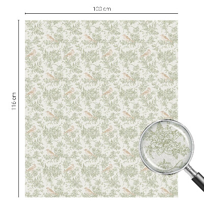 Plante pentru păsări Folie geam intimitate model vitraliu