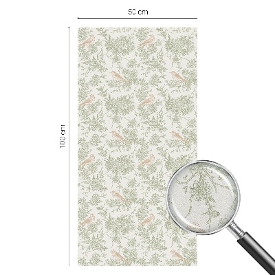 Plante pentru păsări Folie geam intimitate model vitraliu