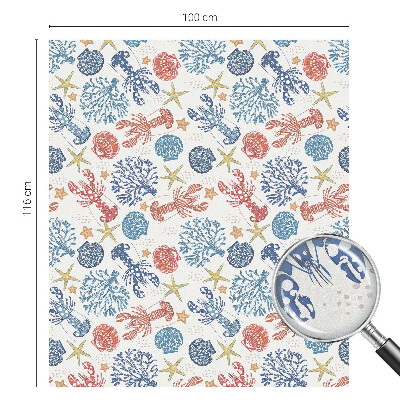 Corali de raci Folie decorativă geam vitraliu