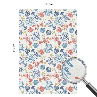 Corali de raci Folie decorativă geam vitraliu