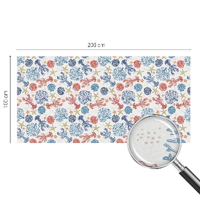 Corali de raci Folie decorativă geam vitraliu