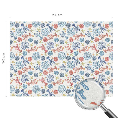 Corali de raci Folie decorativă geam vitraliu