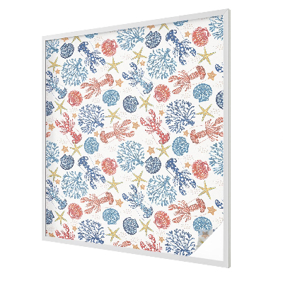 Corali de raci Folie decorativă geam vitraliu