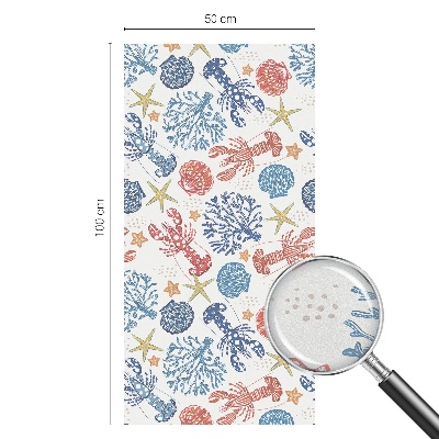 Corali de raci Folie decorativă geam vitraliu