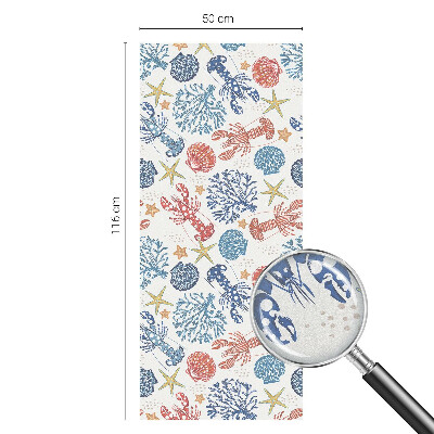 Corali de raci Folie decorativă geam vitraliu