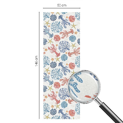 Corali de raci Folie decorativă geam vitraliu