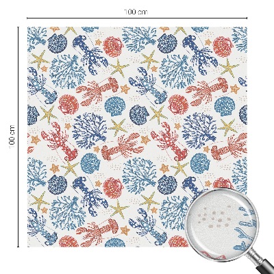 Corali de raci Folie decorativă geam vitraliu