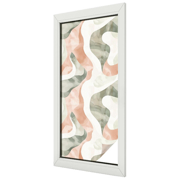 Valuri colorate Folie autocolantă geam