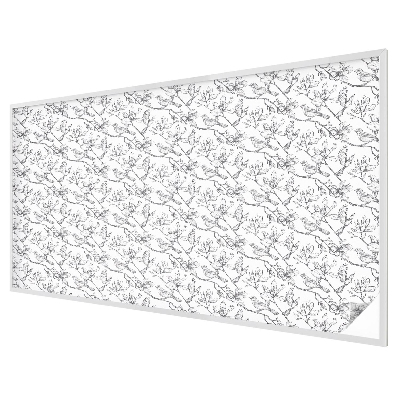 Păsări și flori Folie opacă geam cu model vitraliu