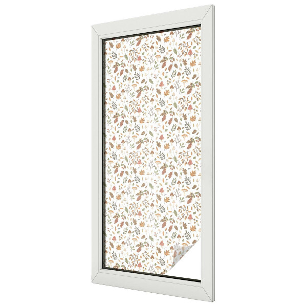 Modele de toamnă Folie geam intimitate model vitraliu