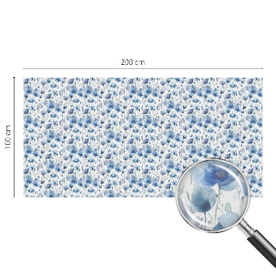 Flori în acuarelă Folie geam să nu se vadă din exterior