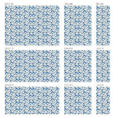 Flori în acuarelă Folie geam să nu se vadă din exterior