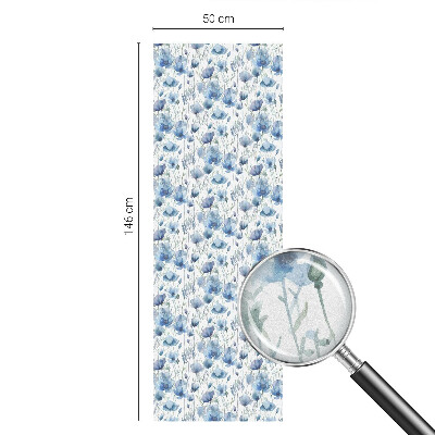 Flori în acuarelă Folie geam să nu se vadă din exterior