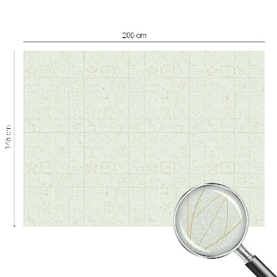 Mozaic geometric Folie opacă geam cu model vitraliu