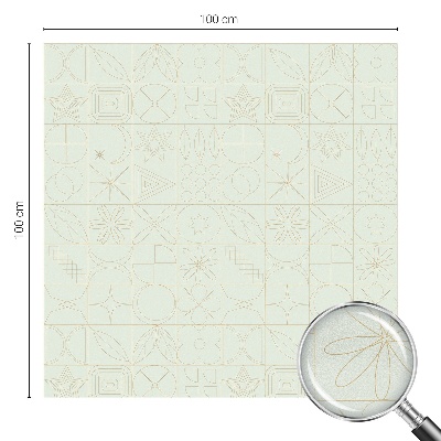 Mozaic geometric Folie opacă geam cu model vitraliu