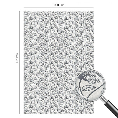 Motiv botanic Folie geam intimitate model vitraliu